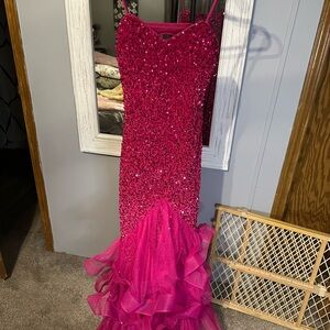 Stunning Pink Sequin Gown
